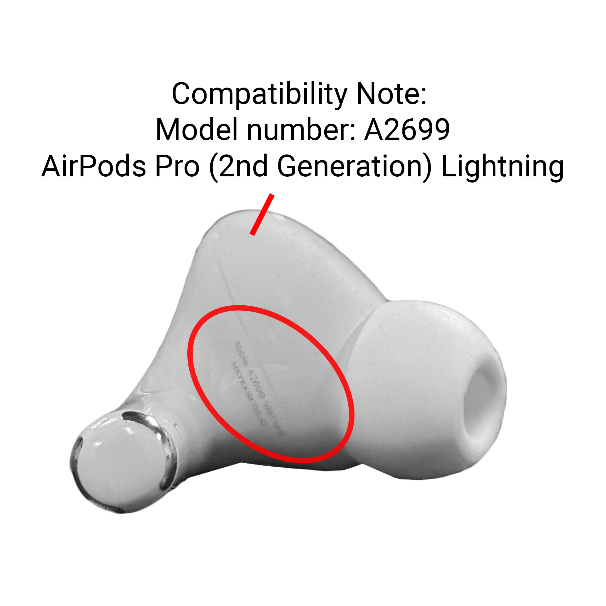 AirPods Pro (2nd Generation) Left Ear Replacement (A2699) – Lightning - Image 4