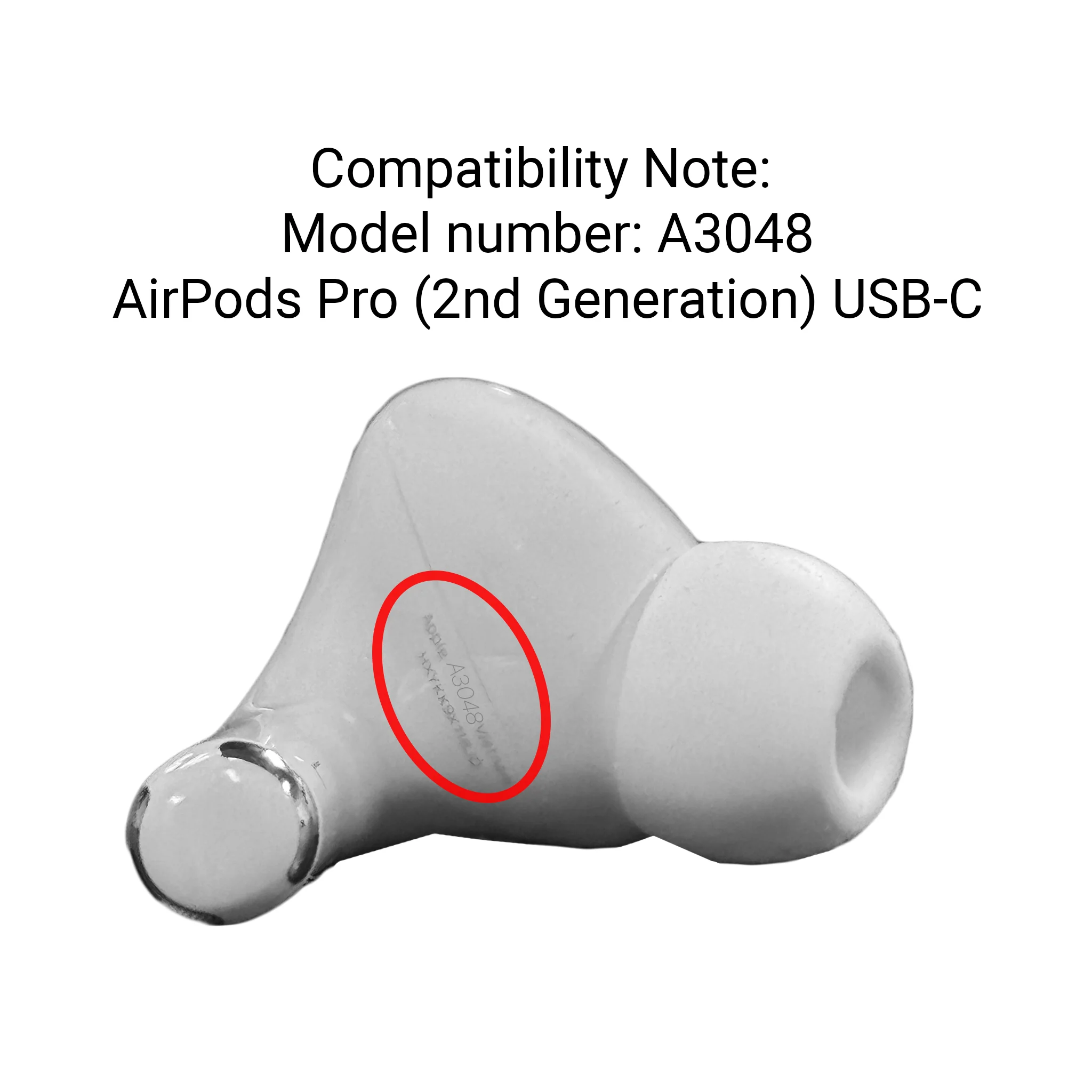 AirPods Pro (2nd Generation) USB-C Left Ear Replacement A3048 - Image 3