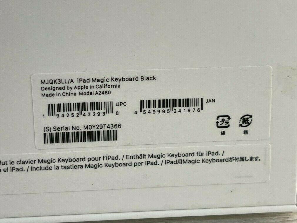 Apple MAGIC Keyboard for Apple 12.9" inch iPad Pro - Black OPEN BOX A2480 - Image 5