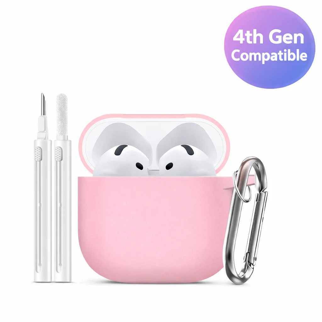 Silicone Protective Case for 4th Gen Earbuds + Cleaning Pen - Image 3