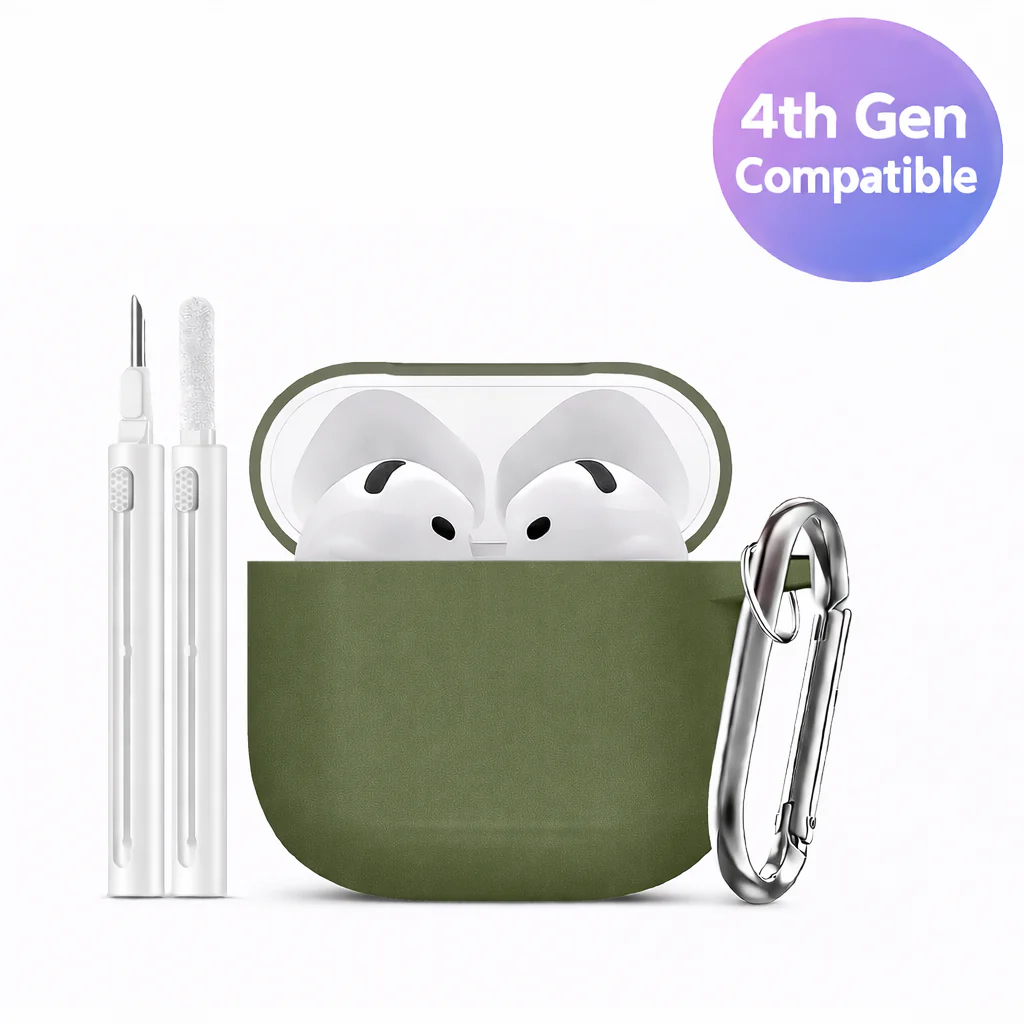 Silicone Protective Case for 4th Gen Earbuds + Cleaning Pen - Image 5