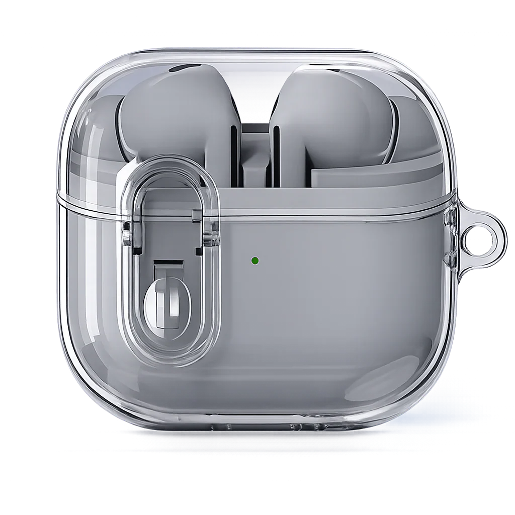 Transparent Protective Case for Samsung Galaxy Buds3 Pro With Hook - Image 3